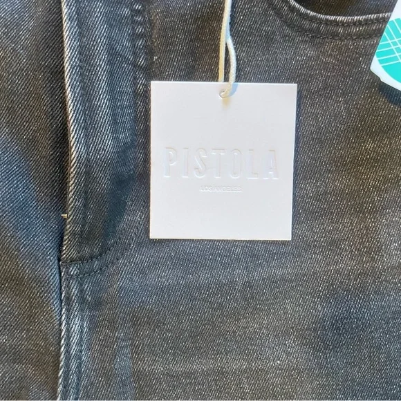 pistola Black Cropped Straight Crop Jeans - Picture 7 of 11